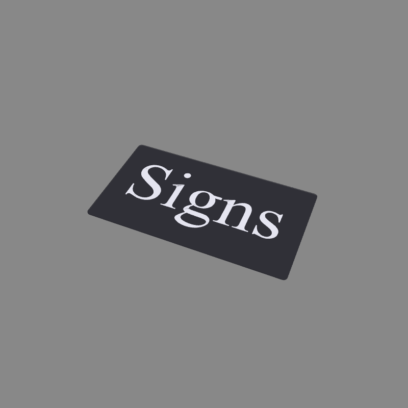 Custom Engraved Acrylic Sign
